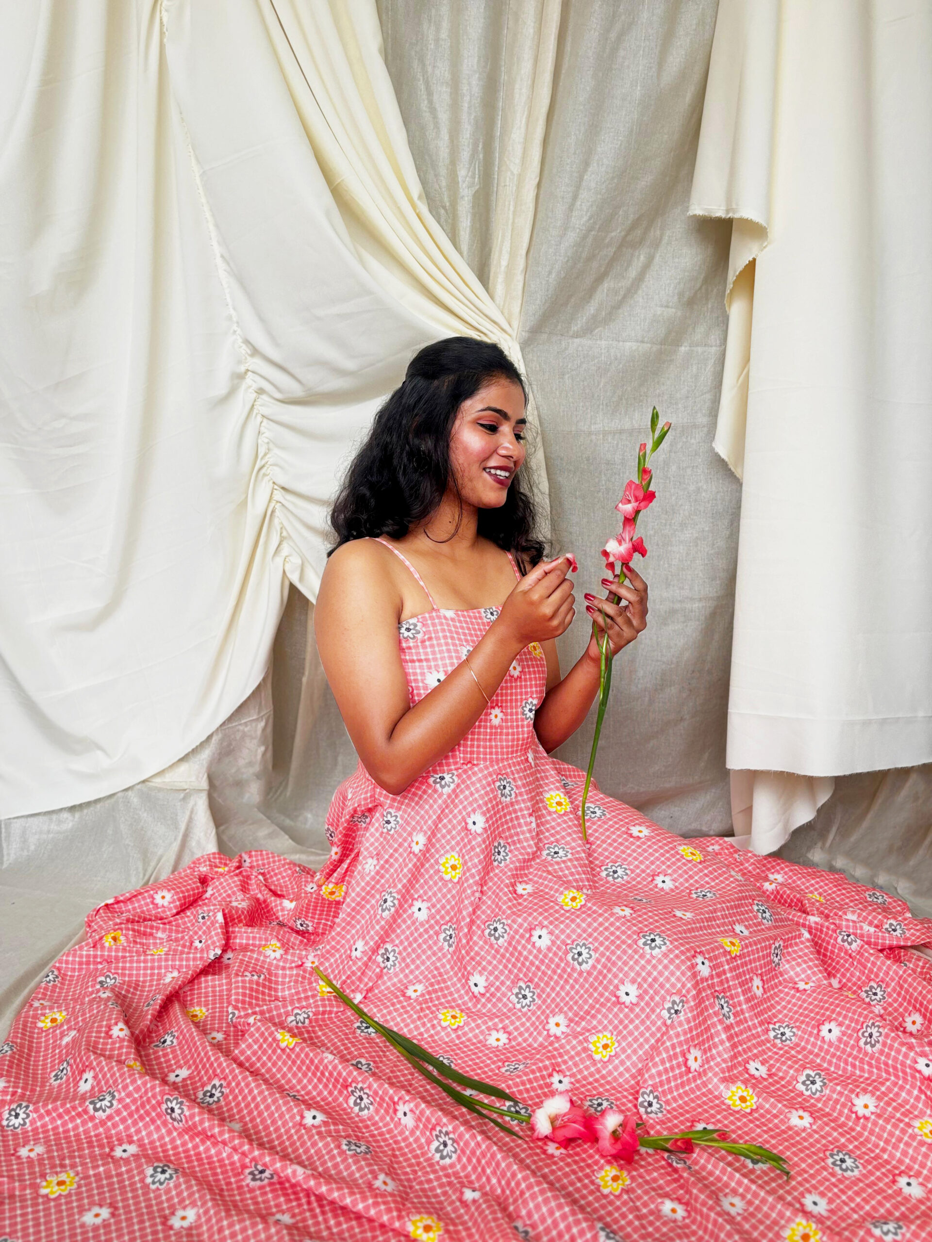 Blush Rose Floral Dress